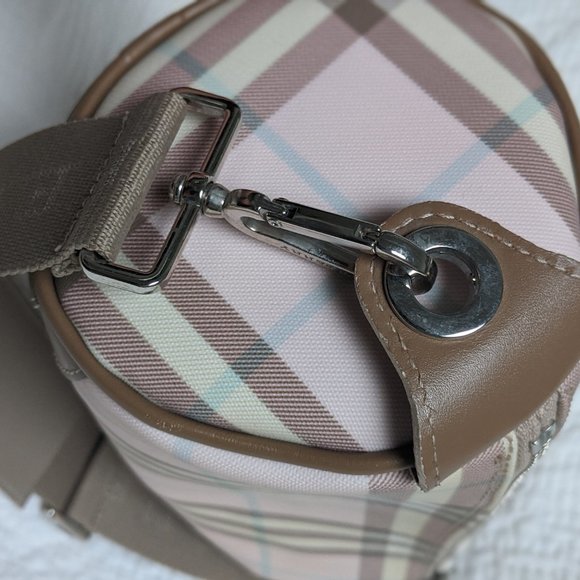 Burberry Barrel Nova Check Candy Pink Bag - Picture 9 of 9